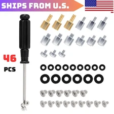 46PCS NVME M.2 SSD Mounting Screws M.2 SSD Screw Kit for Asus Gigabyte ASRock