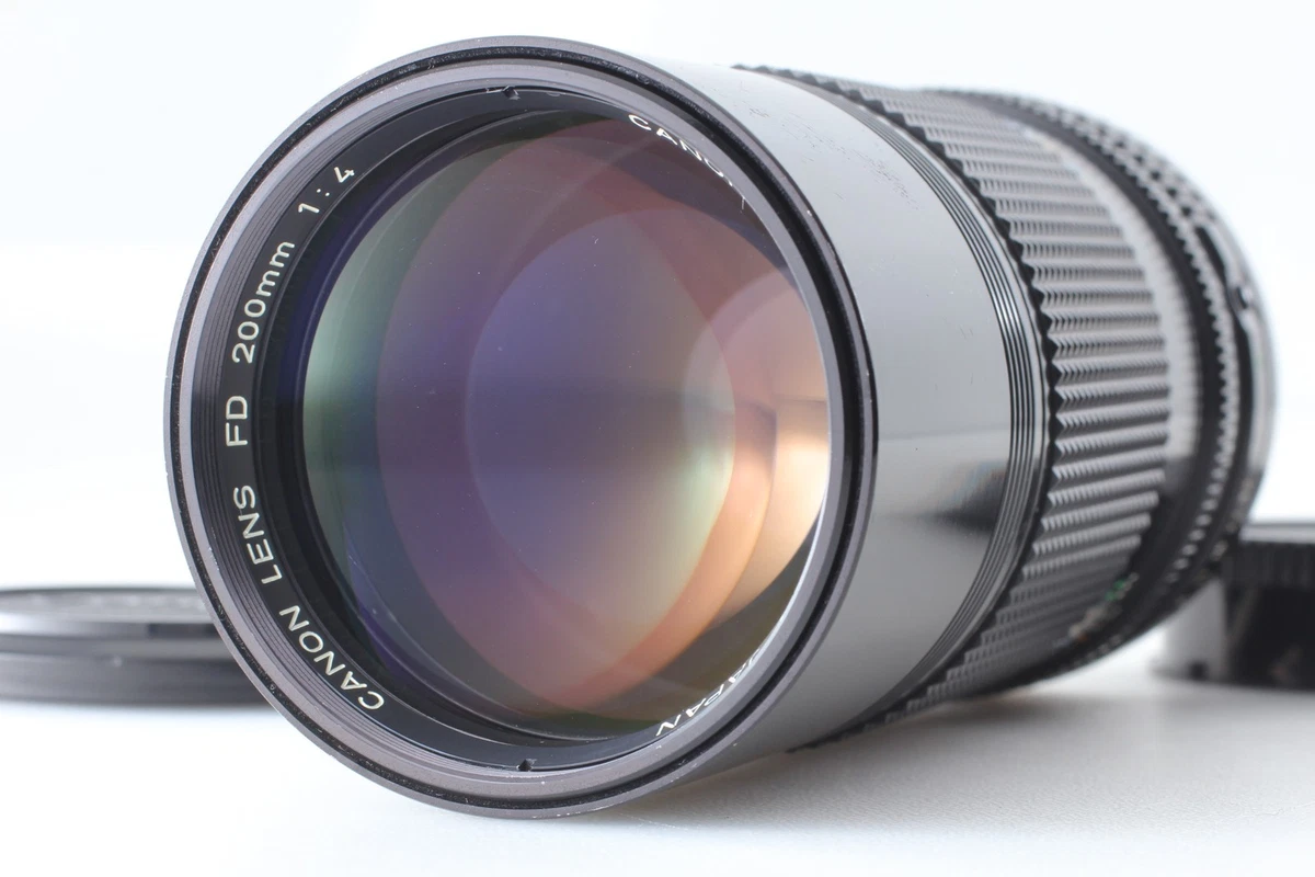 Objectif Macro Canon New FD 200mm F/4 – Occasion Japon, Bon état Optique