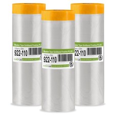 3 Gold Tapes Masker Tape Plus Painting Sticker with Film 3x110x3300cm