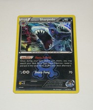 Team Aqua's Sharpedo 21/34 Holo Rare Double Crisis 2013 Pokemon Card TCG LP/MP