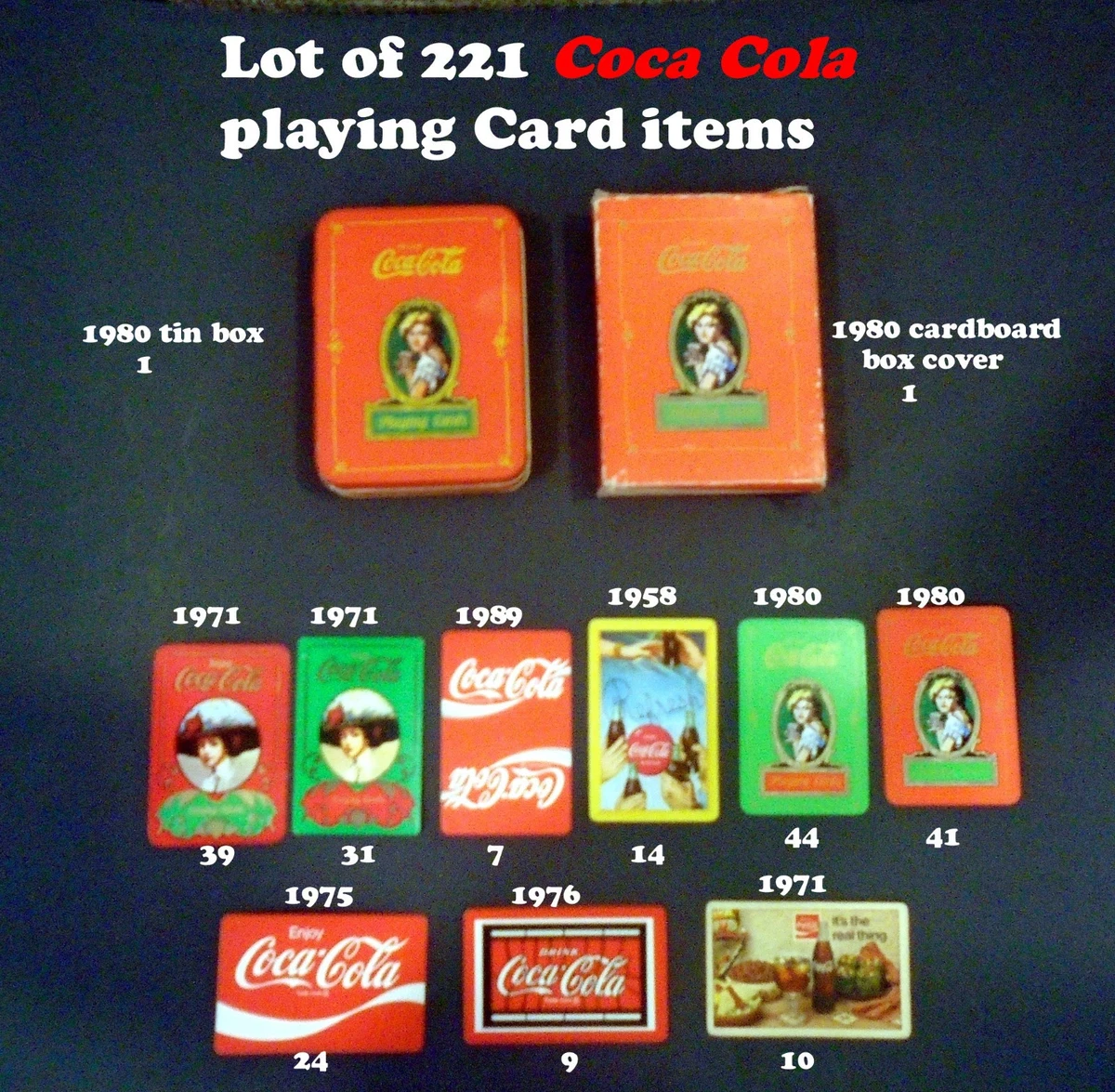 Coca-Cola Playing Cards for sale | eBay