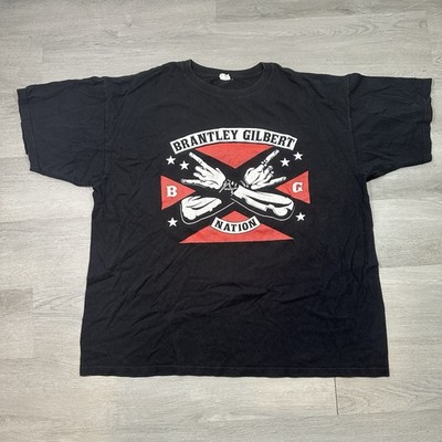 Brantley Gilbert Shirt Adult 2X Black Stone Cold Country Music Band Tee Promo