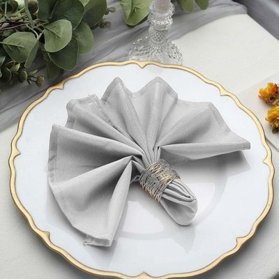 150 pcs 17'' Premium Polyester Napkins Wedding Table Cheap Supplies Decorations