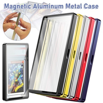 1-10 Pack Magnetic Trading Card Holders Case Slab Display Box Metal PSA Graded
