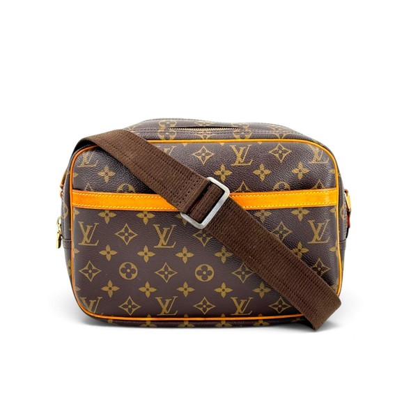LOUIS VUITTON Reporter PM Monogram Canvas Brown Crossbody Messenger Bag M45254