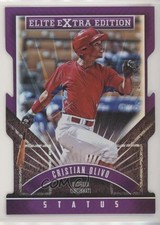 2015 Panini Elite Extra Edition Status Purple Die-Cut 20/150 Cristian Olivo 0q3