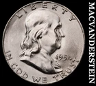 1954-S Silver Franklin Half Dollar - Choice Gem Brilliant Unc++++  #i1665