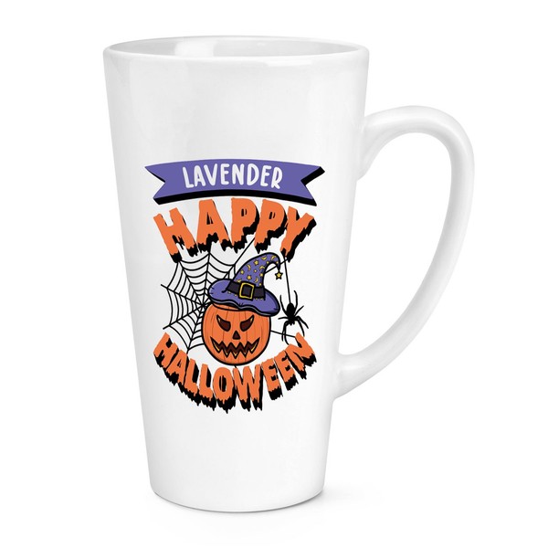 Personalisiert Happy Halloween 483Ml Groß Latte Becher Tasse Spuk Geist Freundin-image
