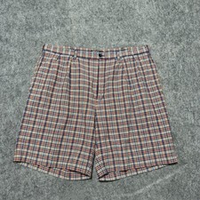Vintage 90s Polo Ralph Lauren Mens Shorts Size 38 Plaid Indian Madras