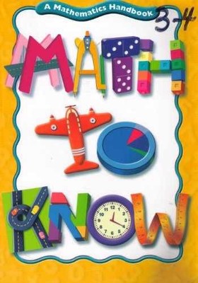 Math to Know: A Mathematics - Paperback, by Cavanagh Mary C. - Very Good