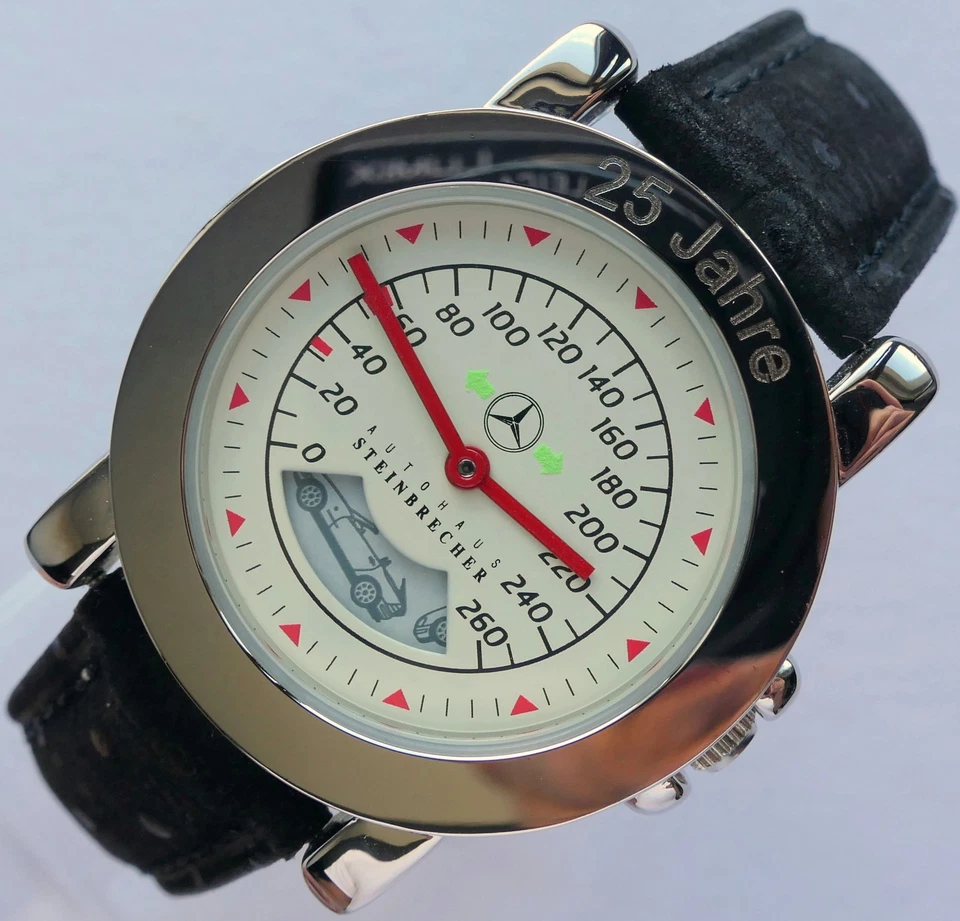 Reloj velocímetro accesorio coche clásico Mercedes Benz SLK R170 Roadster descapotable Foto 4 de 4