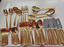 Imperial 18/ Besteckset 12 Pers., gebraucht , 70tlg, 23/24 Karat, hartvergoldet