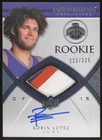 Robin Lopez 08-09 Exquisite #68 RC Rookie Patch AUTO Stanford Cardinal 222/225