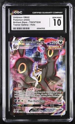 Umbreon Vmax TG23/TG30 Trainer Gallery Holo Pokemon CGC 10 Gem Mint *022