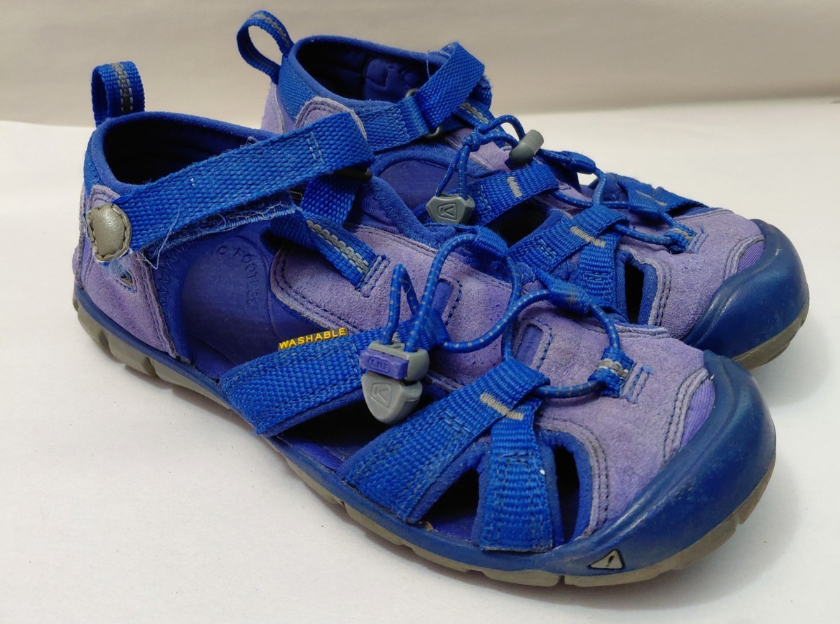 Scarpe sandali Keen Newport H2 taglia 2 grandi bambini blu viola scarpe da acqua