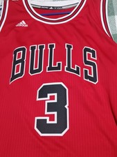 Adidas NBA Dwyane Wade 3 Chicago Bulls Jersey Men  s XXL