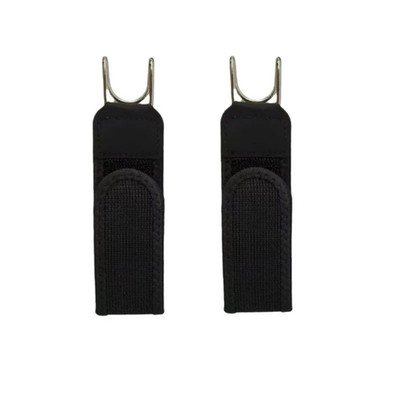 2PCS Tactical Metal Hook Elastic Belt Buckle-Less Invisible Waist Belt Closure