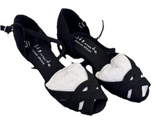 Ultimate Wrapstar Dance Shoes - Black Microsuede Size: 6W