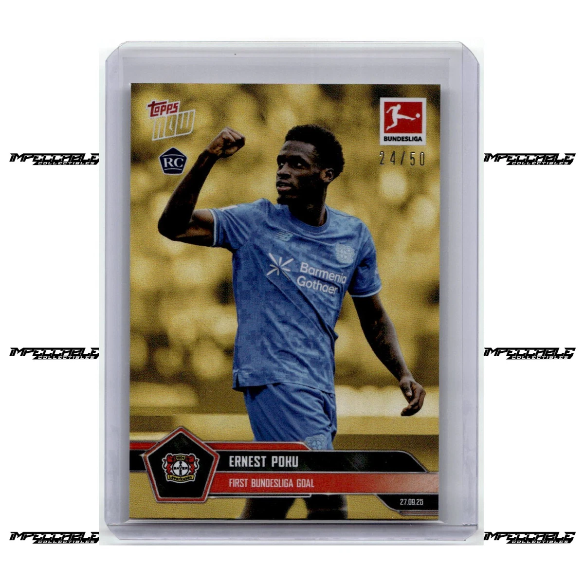 Topps Bundesliga Soccer Sports Trading Cards & Accessories for
