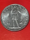 VATICAN 2 Lire Coin 1940 POPE PIUS XII SPL/FDC