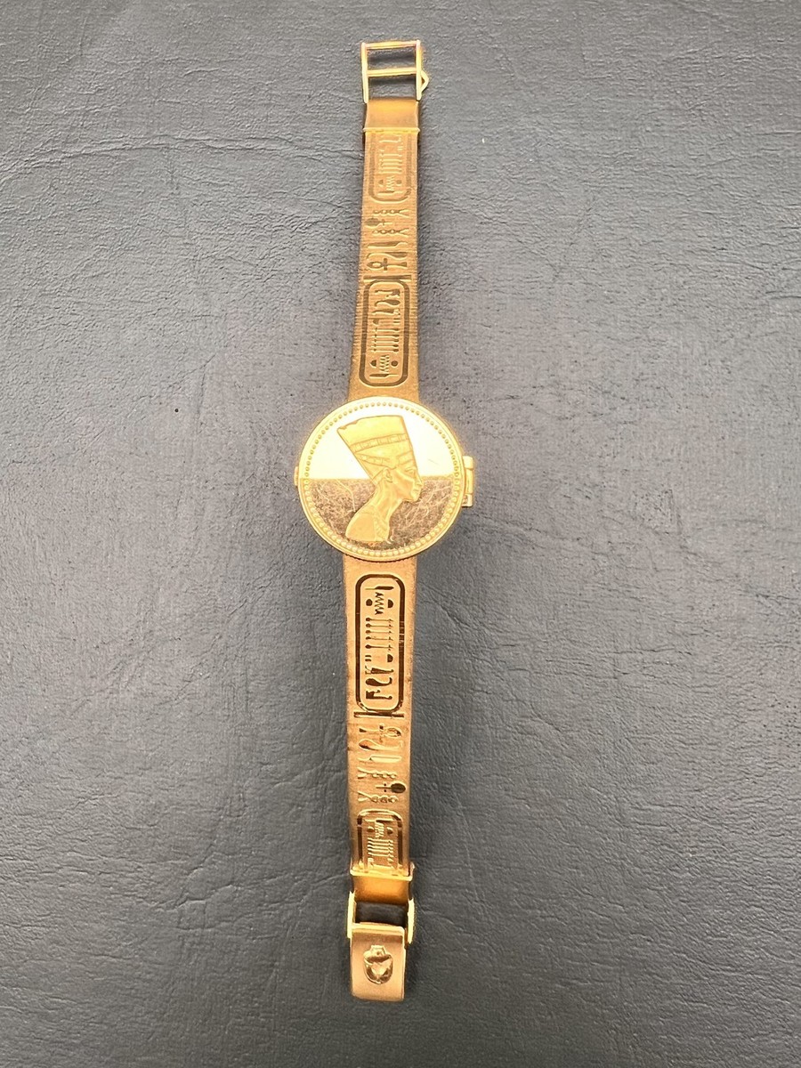 ✨SEIKO✨セイコー✨1E20-0690✨エクセリーヌ✨ゴールド✨腕時計✨ Vintage 1985 Seiko Golden Nefertiti Bangle Quartz Ladies Watch