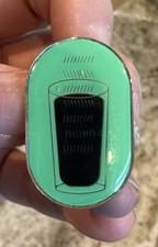 STARBUCKS Vintage Green Enamel Black Coffee Apron Lapel Pin