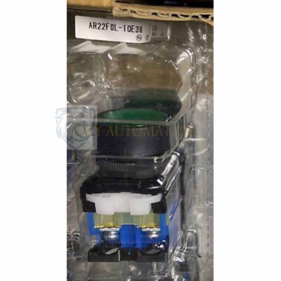 One For FUJI New AR22FOL-10E3G green light round flat button Free Shipping~