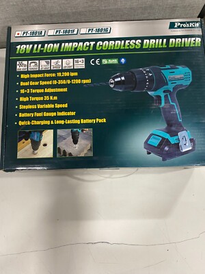 Pro's Kit 18V Li-Ion Impact Cordless Driver