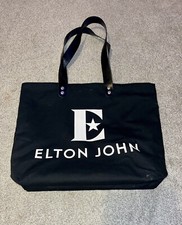 ONLY SWAG BLACK BAG ORIGINAL OF ELTON JOHN GOODBYE YELLOW BRICK ROAD FINAL TOUR
