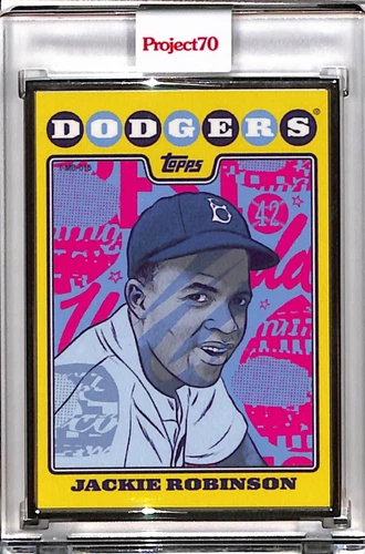 2021 TOPPS PROJECT 70 #746 JACKIE ROBINSON BY BREATH P70 AP SILVER FRAME 02/51