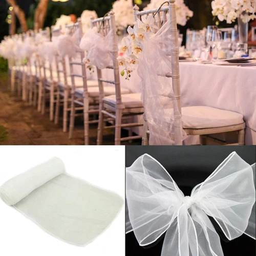Chair Bows Sashes Events Banquets Wedding Reception Supplies Chair Back Decor -  7/27