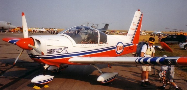 Z-242 Zlin Moravan Sport Trainer Airplane Wood Model Replica Large