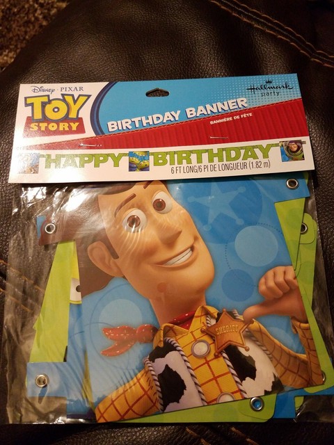 Disney Pixar Toy Story Happy Birthday Banner 6ft Long Woody Buzz