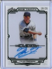 2019 Leaf Trinity TYLER FREEMAN Clear Acetate Green Foil 19/25 Auto RC Guardians