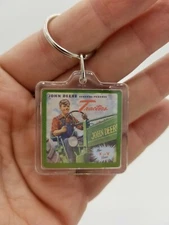 NEW! John Deere Keychain Key Chain Keyring Key Ring Stocking Stuffer Keys Holder
