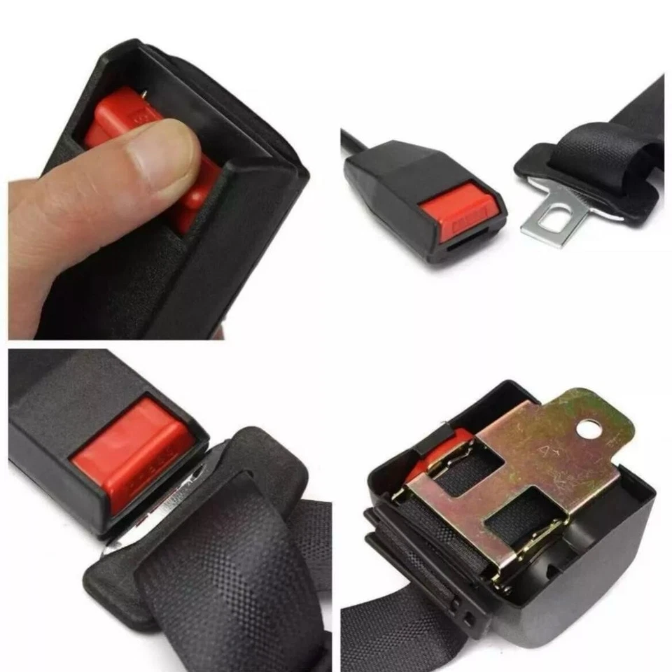 For all Chrysler Universal 3Point Front Seat Belt Pair Adjustable Car Safety Kit - Image 4 of 4