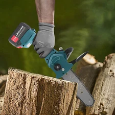 Portable One-Handed Chain Saw 800W, 4360rpm Cordless Mini Chainsaw 100-240V