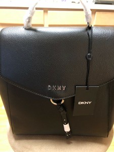 dkny backpack leather