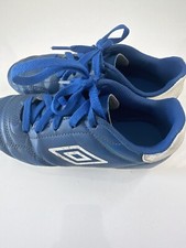 Kids Boys Umbro Blue Soccer Shoes US 2