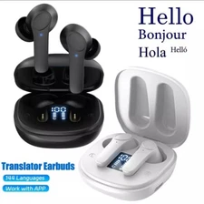 Translator Earbuds 144 Languages Real Time Online OffLine Translation Earphones