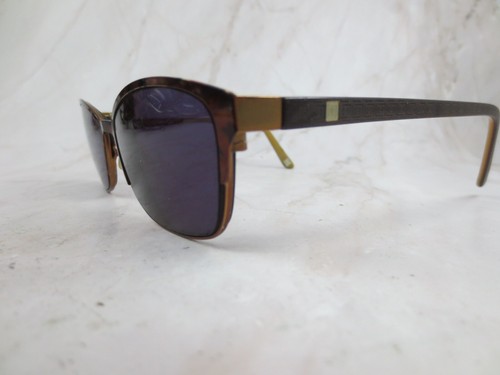 Liz Claiborne Sunglasses Frame L605-0DC7 Women's Brown Metal Half Rim 53-17-130 - Picture 2 of 8