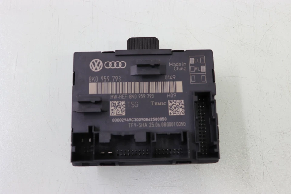 09 AUDI A5 3.2 QUATTRO COUPE B8 DOOR CONTROL MODULE FRONT LEFT DRIVER 8K0959793 - Image 2 of 3