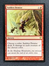 Sudden Demise 124/356 Commander Rare  Magic MTG 2013 NonFoil  