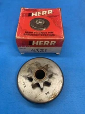 HERR B175-A8, 4321 CHAINSAW SPUR SPROCKET DRUM 3/8” 8 TOOTH WITH BUSHING —D3