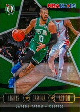 Jayson Tatum 2020-21 NBA Hoops Basketball Lights Camera Action Insert Card #6