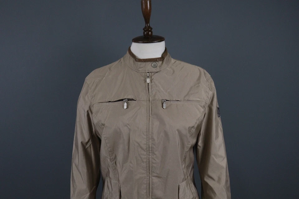 Chaqueta Belstaff Gold Label Cremallera Completa Cuero Interior Bolsillos Marrón Talla 46 Foto 2 de 4