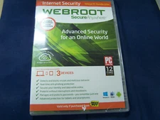 Webroot Secure Anywhere Internet Security Plus (3 Devices) Windows 8 sealed