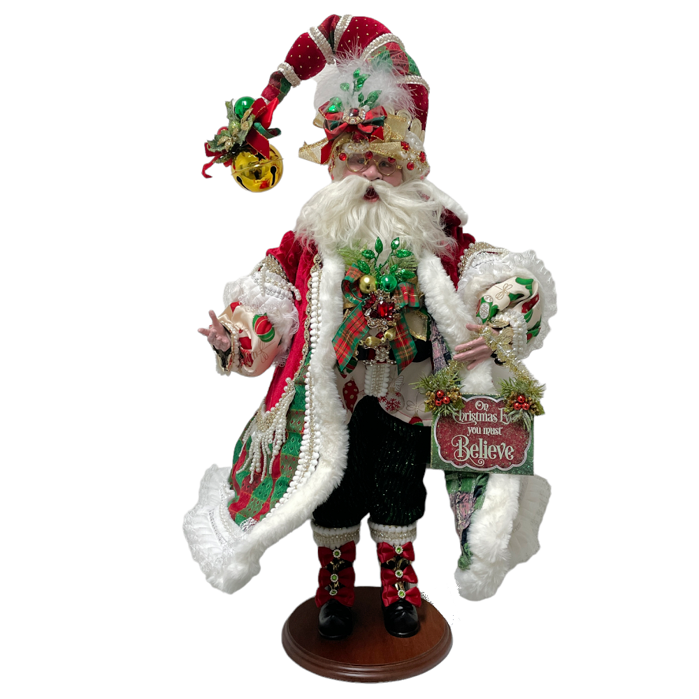 Mark Roberts A Toy for Every Child Santa with Hand-Sewn Attire & Crystals