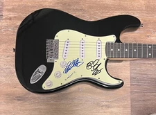 * YES * signed electric guitar * ALAN WHITE & RICK WAKEMAN *