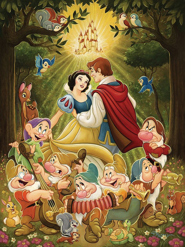 Snow White Disney Fine Art Tim Rogerson Signed Ltd Ed 30 Happily Ever After PRE